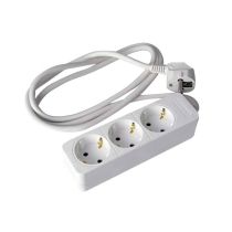 Base múltiple 3 tomas 16a y 1,5m cable 3g1.5