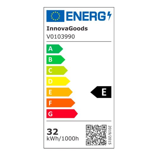 Ventilador de Techo INNOVAGOODS Aspas Retráctiles Motor DC Silencioso, color gris Plata LED 48W