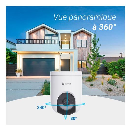Cámara de seguridad EZVIZ HB8 LITE de 4 MP con resolución 2K+ y alimentación por batería.