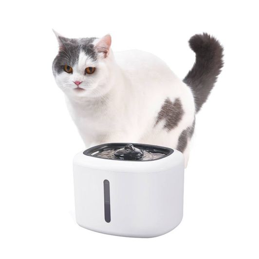  Fuente de Agua para Mascotas PAWZZ 2,5L Filtro Carbón Activo Silenciosa