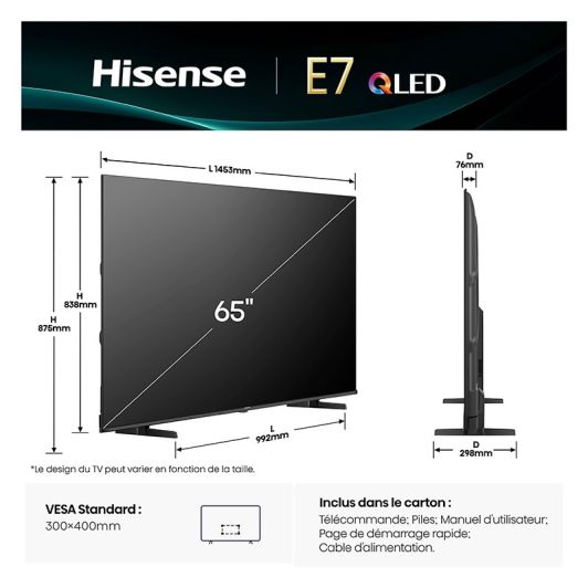 HISENSE Smart Tv QLED 65