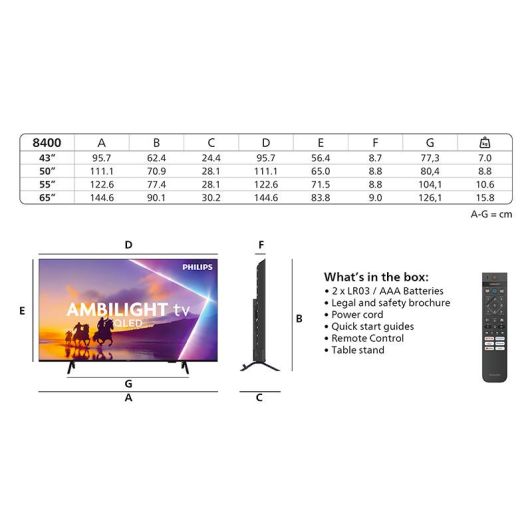 PHILIPS Smart Tv QLED 55