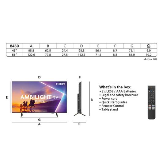 Philips Smart Tv QLED 55