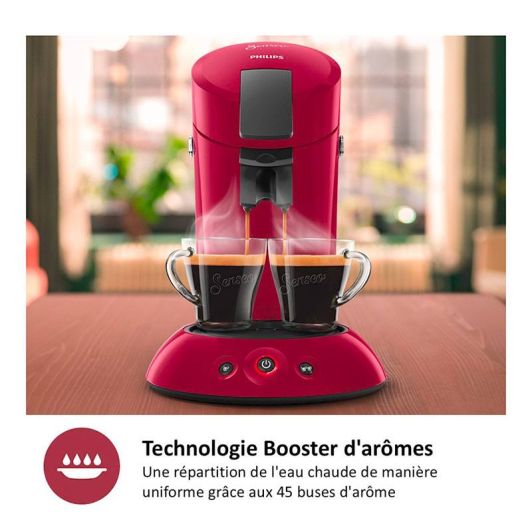PHILIPS SENSEO cafetera cápsulas 1450 W rojo