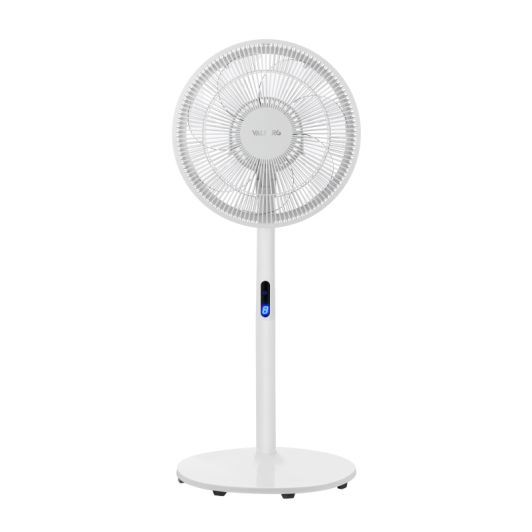 Ventilador de Pie VALBERG 45W 3 Velocidades Silencioso Blanco/Gris