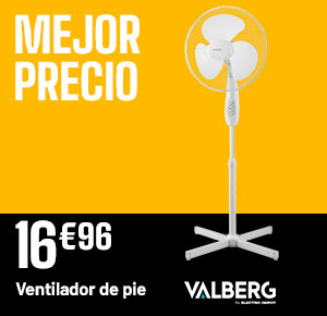 MEJOR PRECIO - Ventilador de pie - Valberg - 16€96